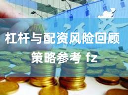 杠杆与配资风险回顾 策略参考 fz