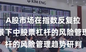 A股市场在指数反复拉锯阶段背景下中股票杠杆的风险管理趋势研判